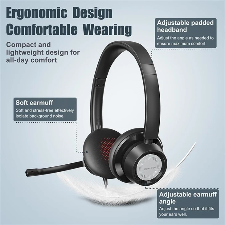 telephone headset for computer